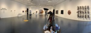 Installation view of "Organic Destruction" exhibition at the Creative Alliance at the Patterson, Baltimore, MD, USA, April 17-May 29, 2021. Photo: Sandra Abbott